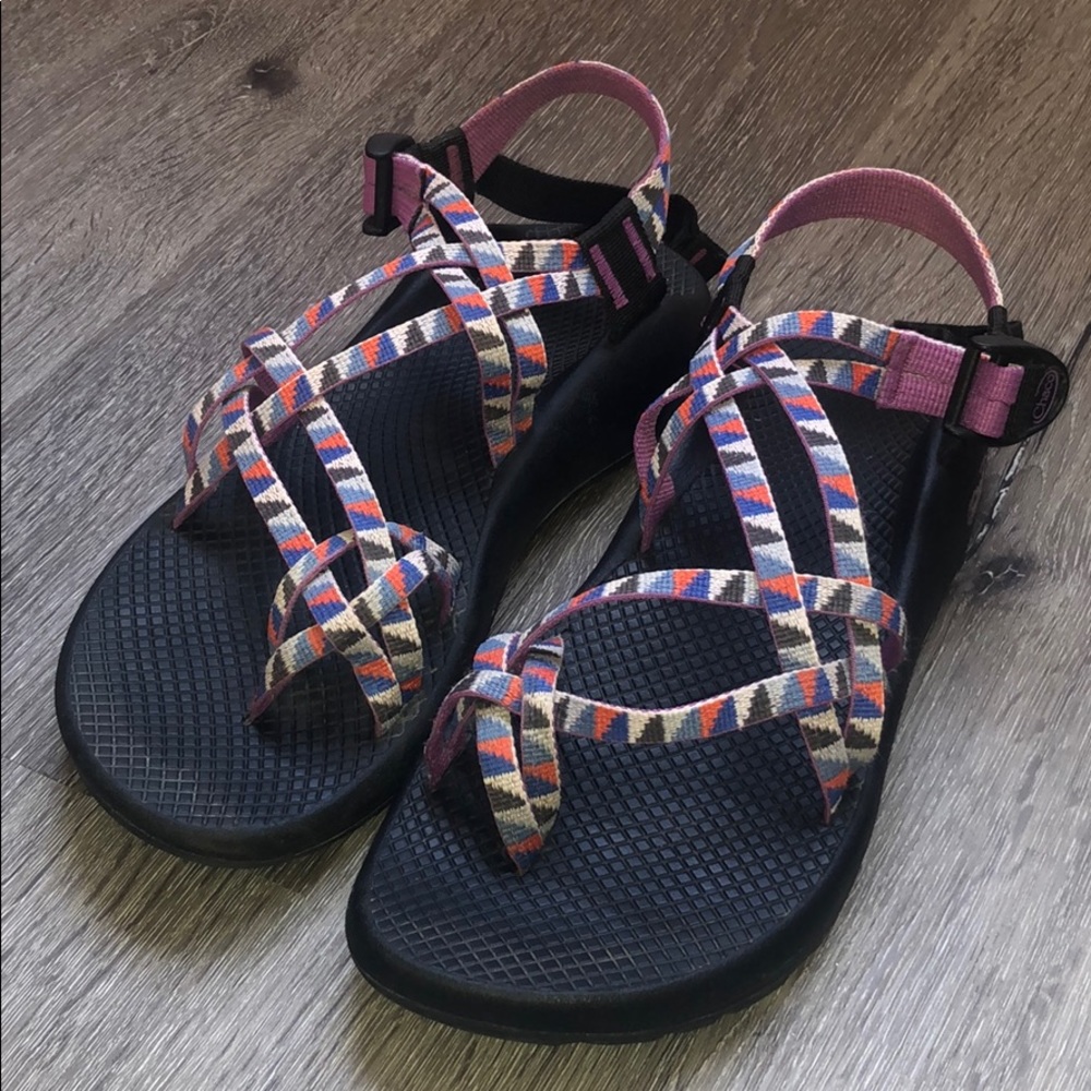 Camper Purple Size 9 Double Strap Chaco - Picture 2 of 5